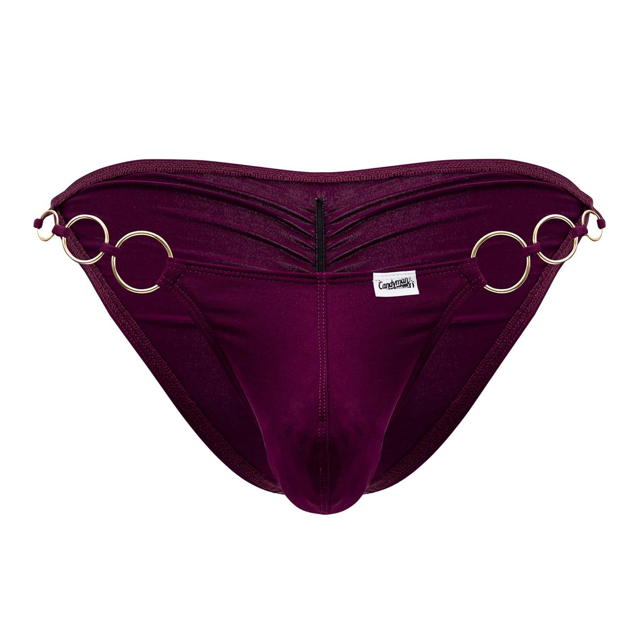 CandyMan 99710 Holes in One Bikini Color Burgundy - DealByEthan.gay loves CandyMan