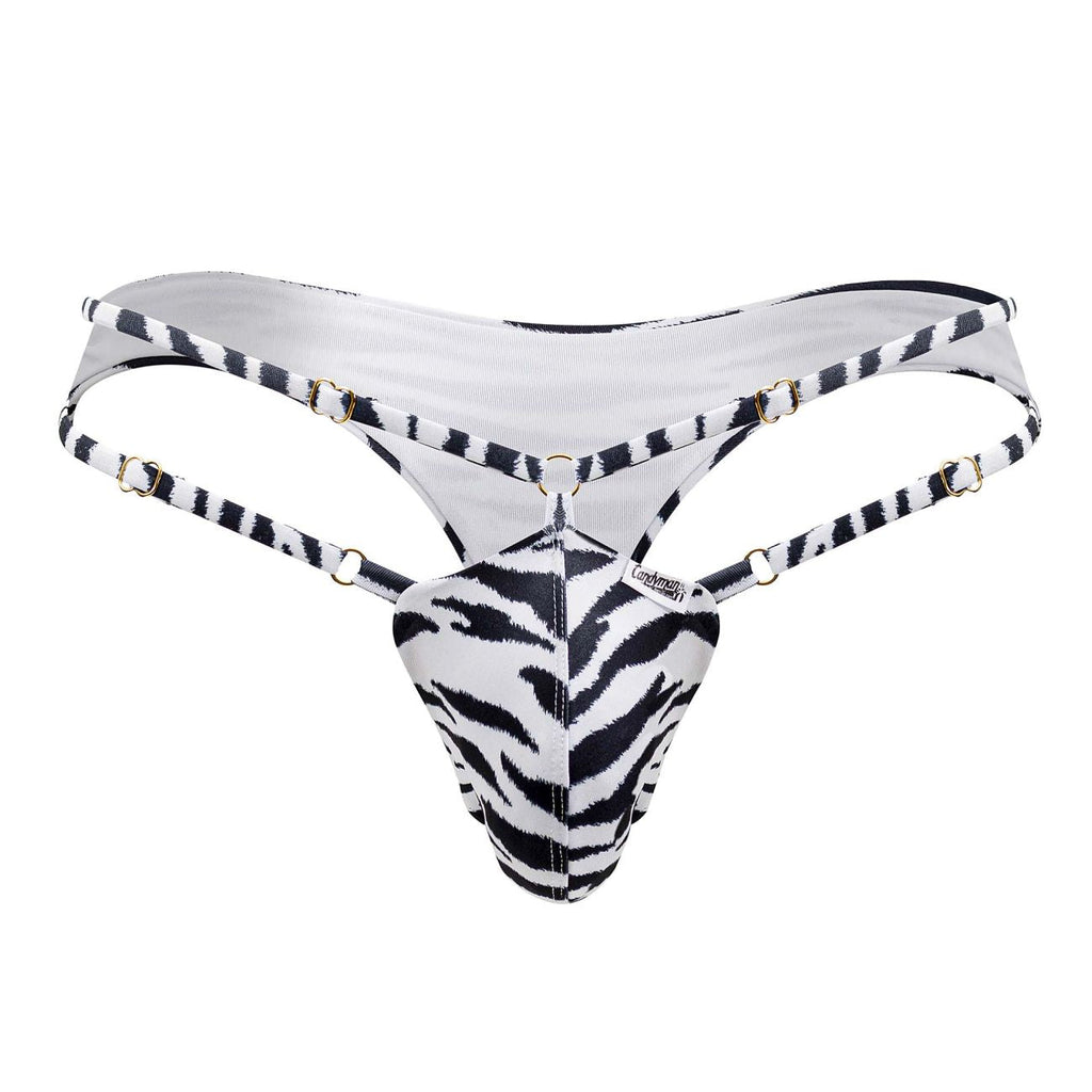 CandyMan 99712 Safari Thongs Color Zebra Print - DealByEthan.gay loves CandyMan