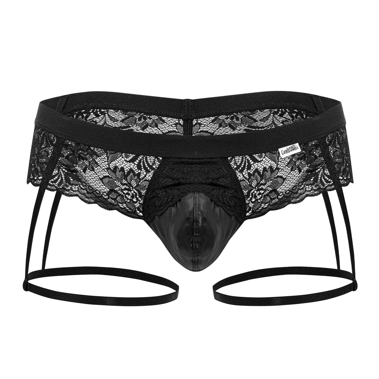 CandyMan 99717 Lace Garther Jockstrap Color Black - DealByEthan.gay loves CandyMan