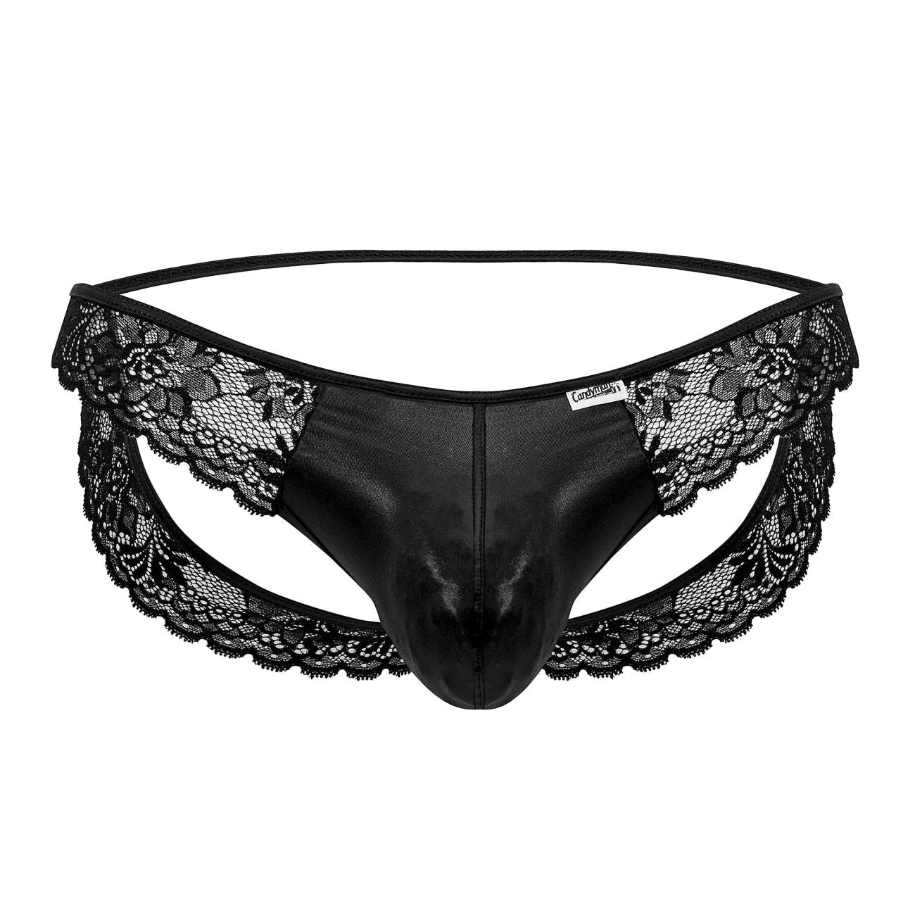 CandyMan 99721 Lace Jockstrap Color Black - DealByEthan.gay loves CandyMan
