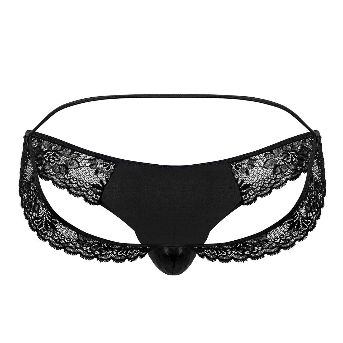 CandyMan 99721 Lace Jockstrap Color Black - DealByEthan.gay loves CandyMan