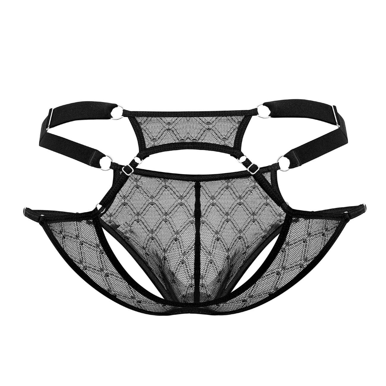 CandyMan 99730 Lace Jockstrap Color Black - DealByEthan.gay loves CandyMan