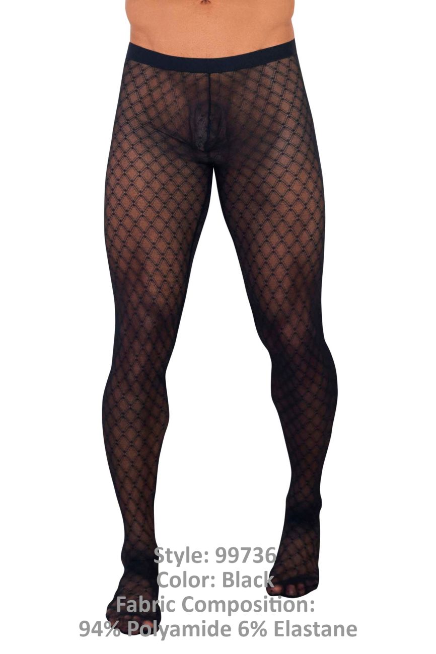 CandyMan 99736 Mesh Thigh Highs Color Black - DealByEthan.gay loves CandyMan