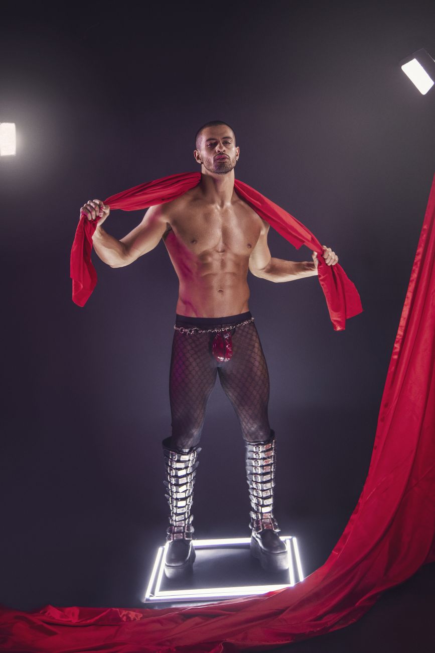 CandyMan 99736 Mesh Thigh Highs Color Black - DealByEthan.gay loves CandyMan