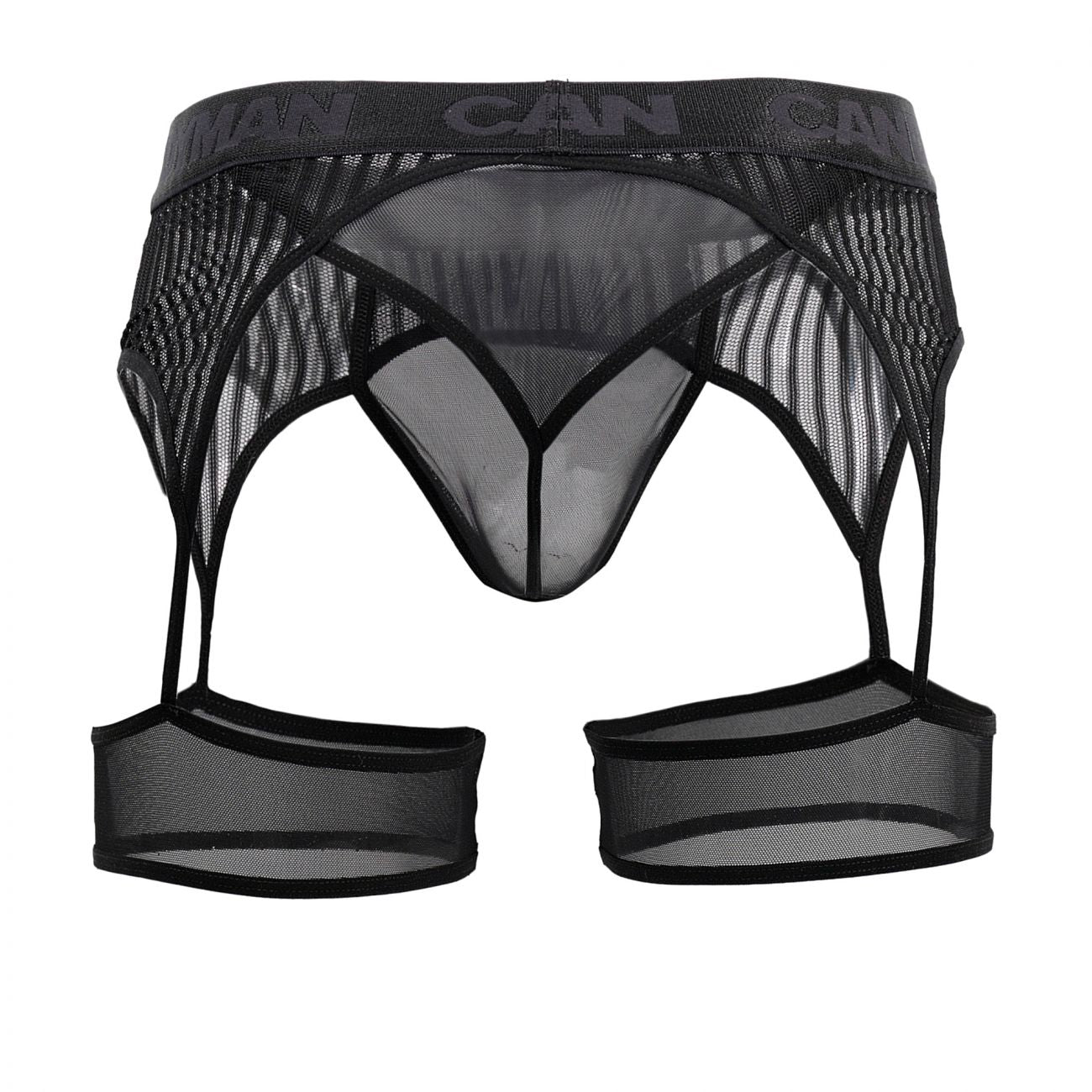 Tanga con tiras y lazo a rayas CandyMan 99403 Color negro