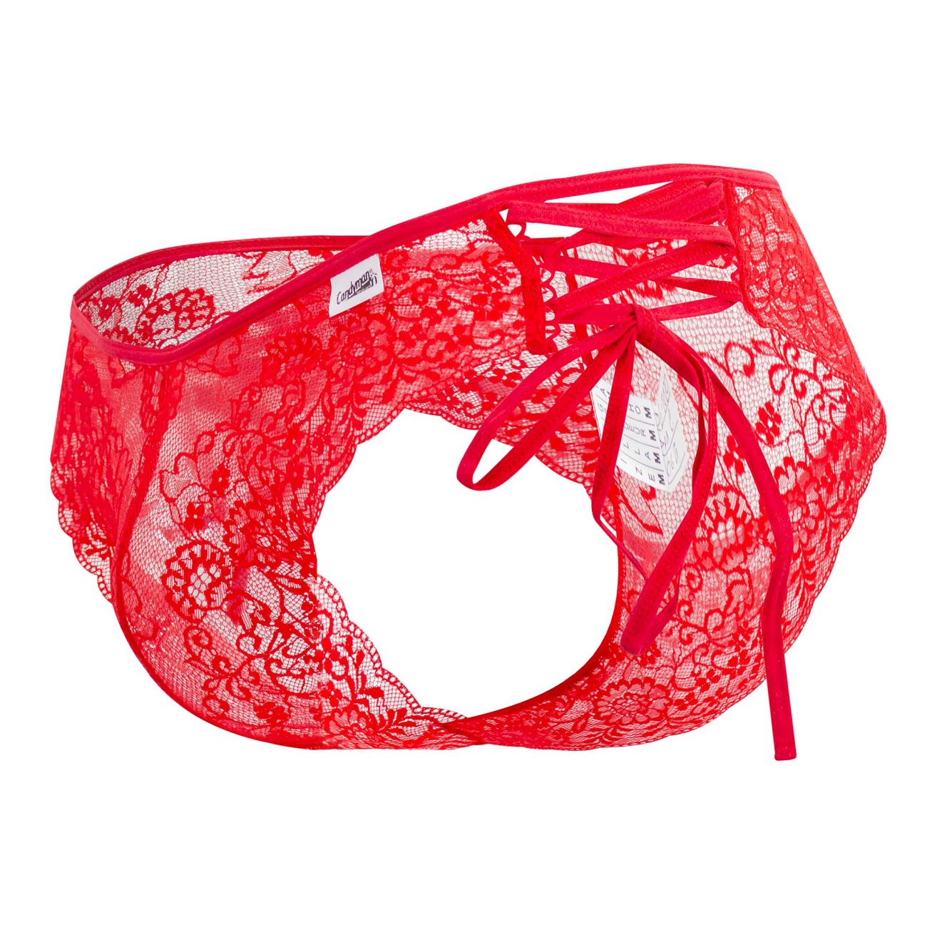 Bikini de encaje con lazo lateral CandyMan 99488 Color rojo