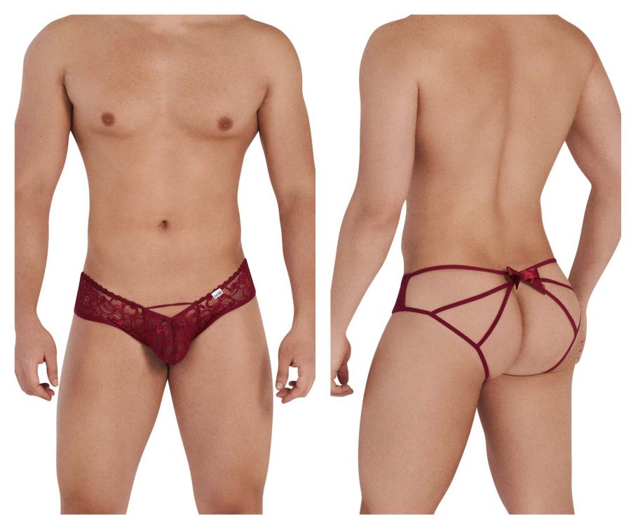Jockstrap con lazo CandyMan 99535 Color burdeos