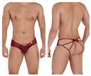 Jockstrap con lazo CandyMan 99535 Color burdeos