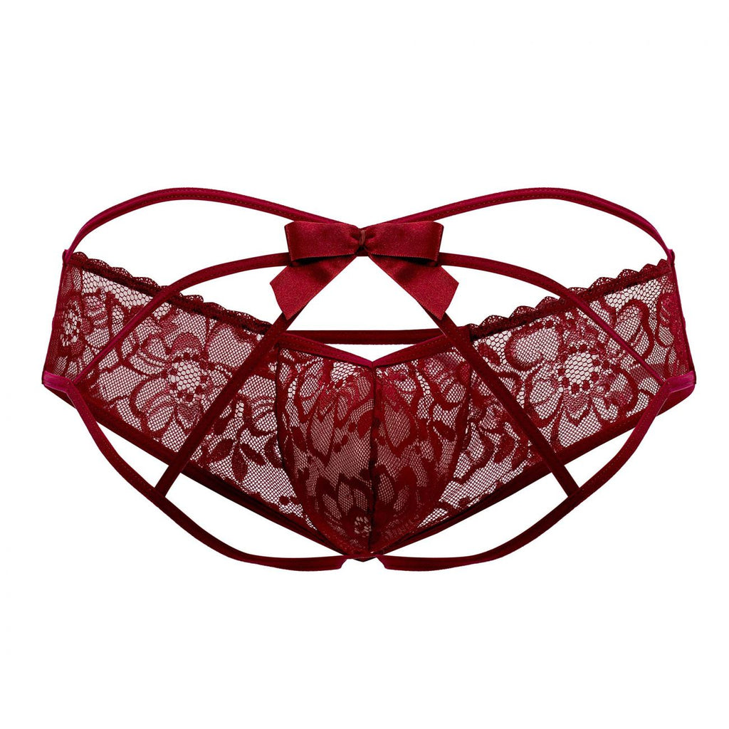 Jockstrap con lazo CandyMan 99535 Color burdeos