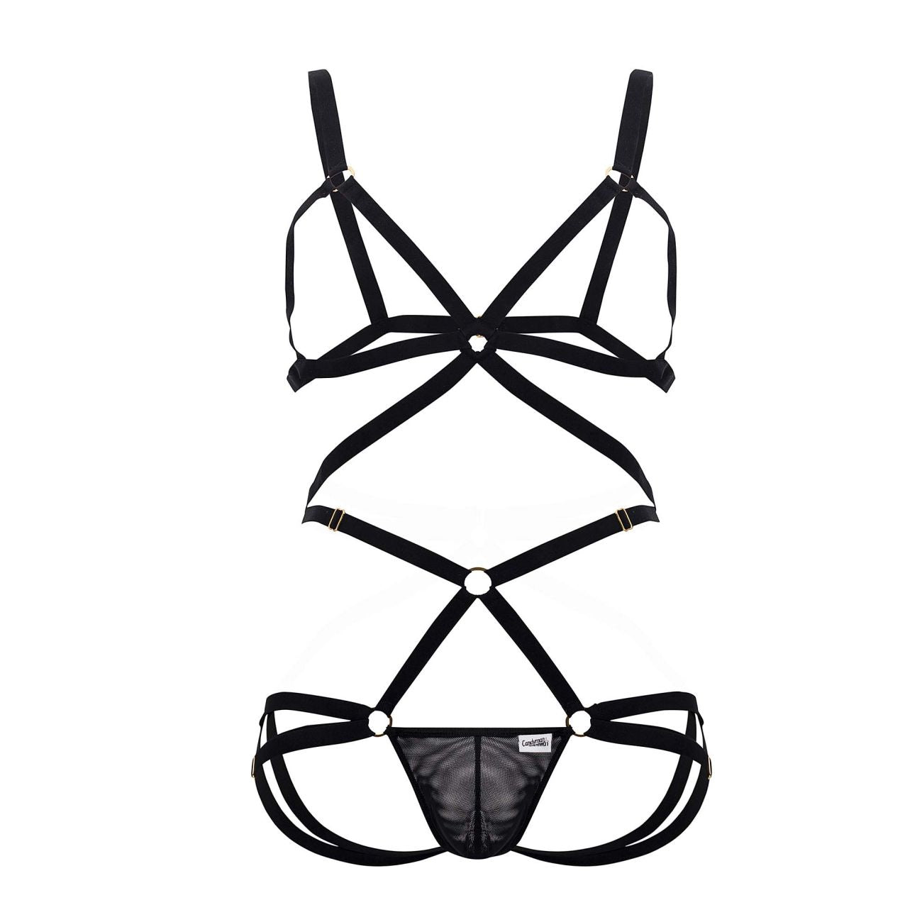 CandyMan 99635 Geschirr, zweiteiliges Set, Farbe Schwarz