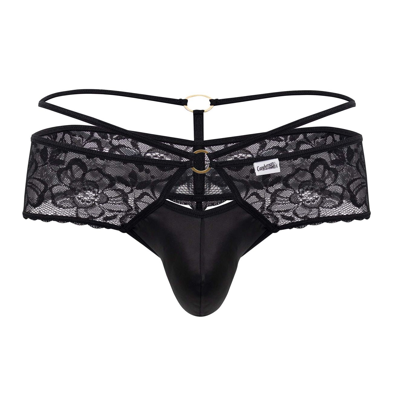 CandyMan 99647 Spitzenstrings Farbe Schwarz