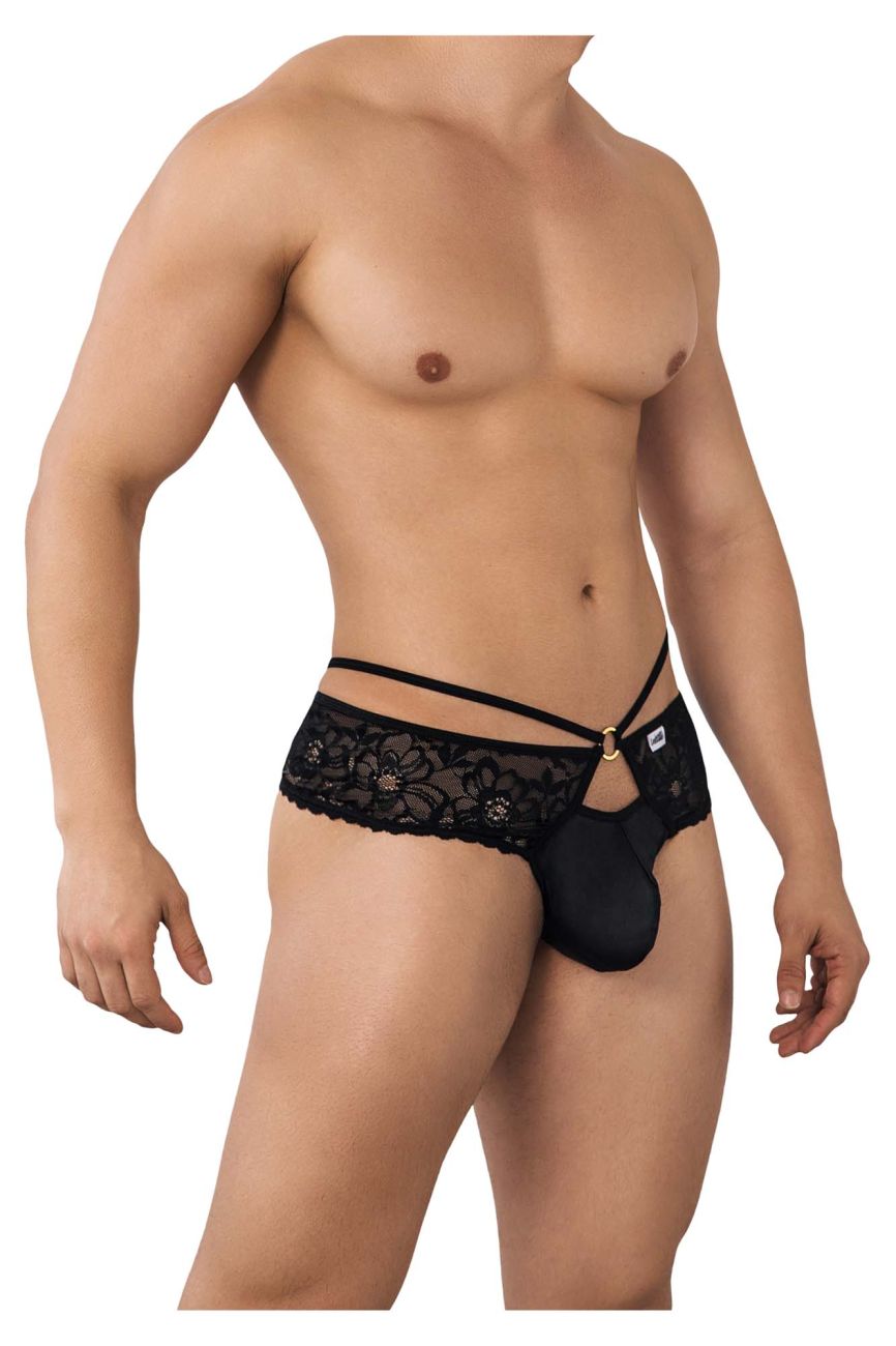 CandyMan 99647 Spitzenstrings Farbe Schwarz