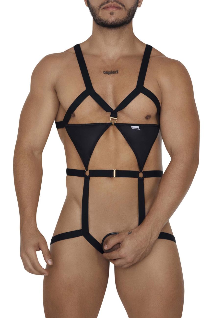Body con arnés CandyMan 99665 Color negro