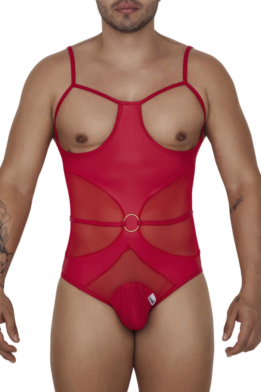 Body con arnés CandyMan 99670 Color Rojo