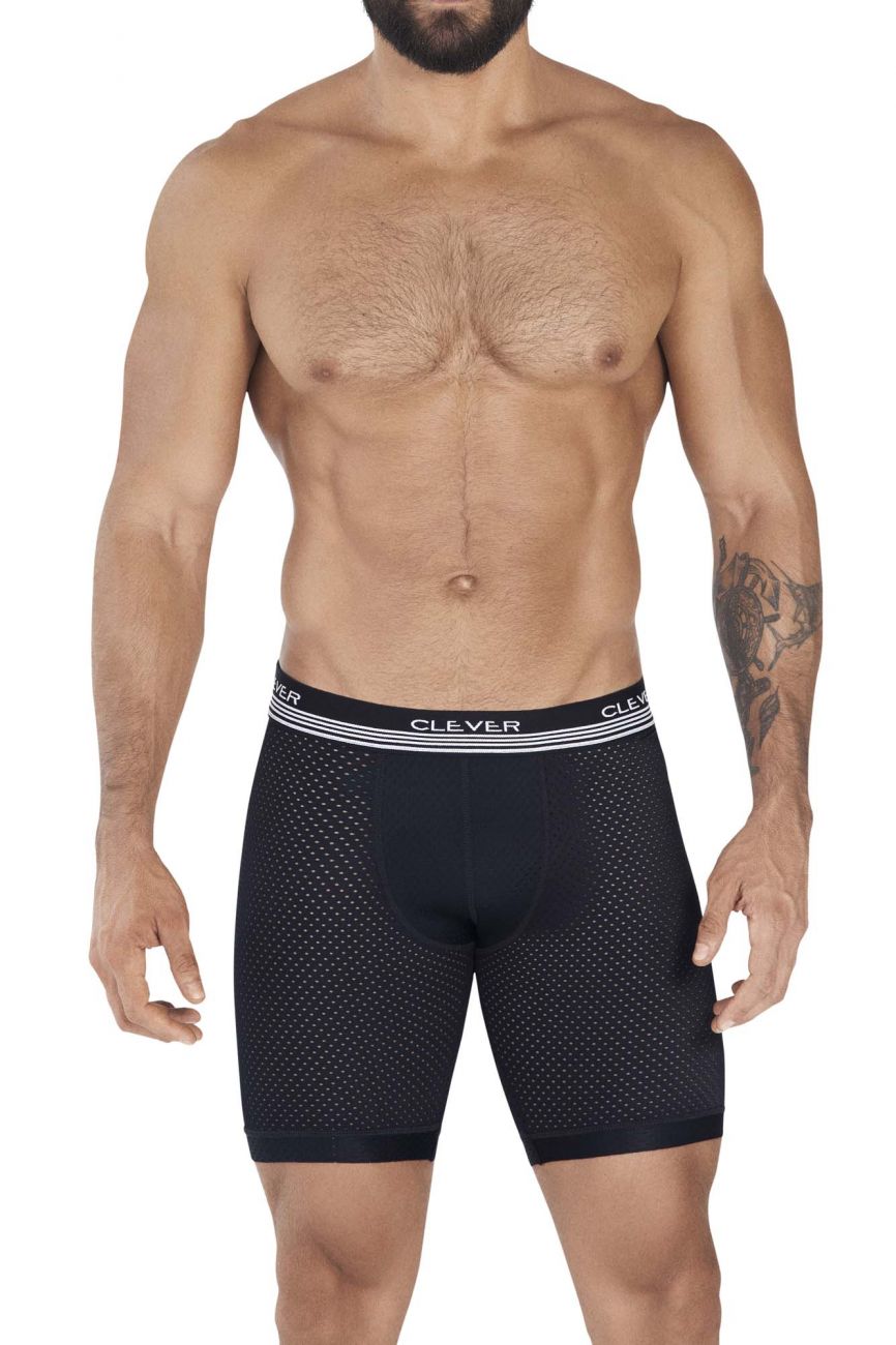 Clever 0365 Process Boxer Briefs Color Black - DealByEthan.gay loves Clever
