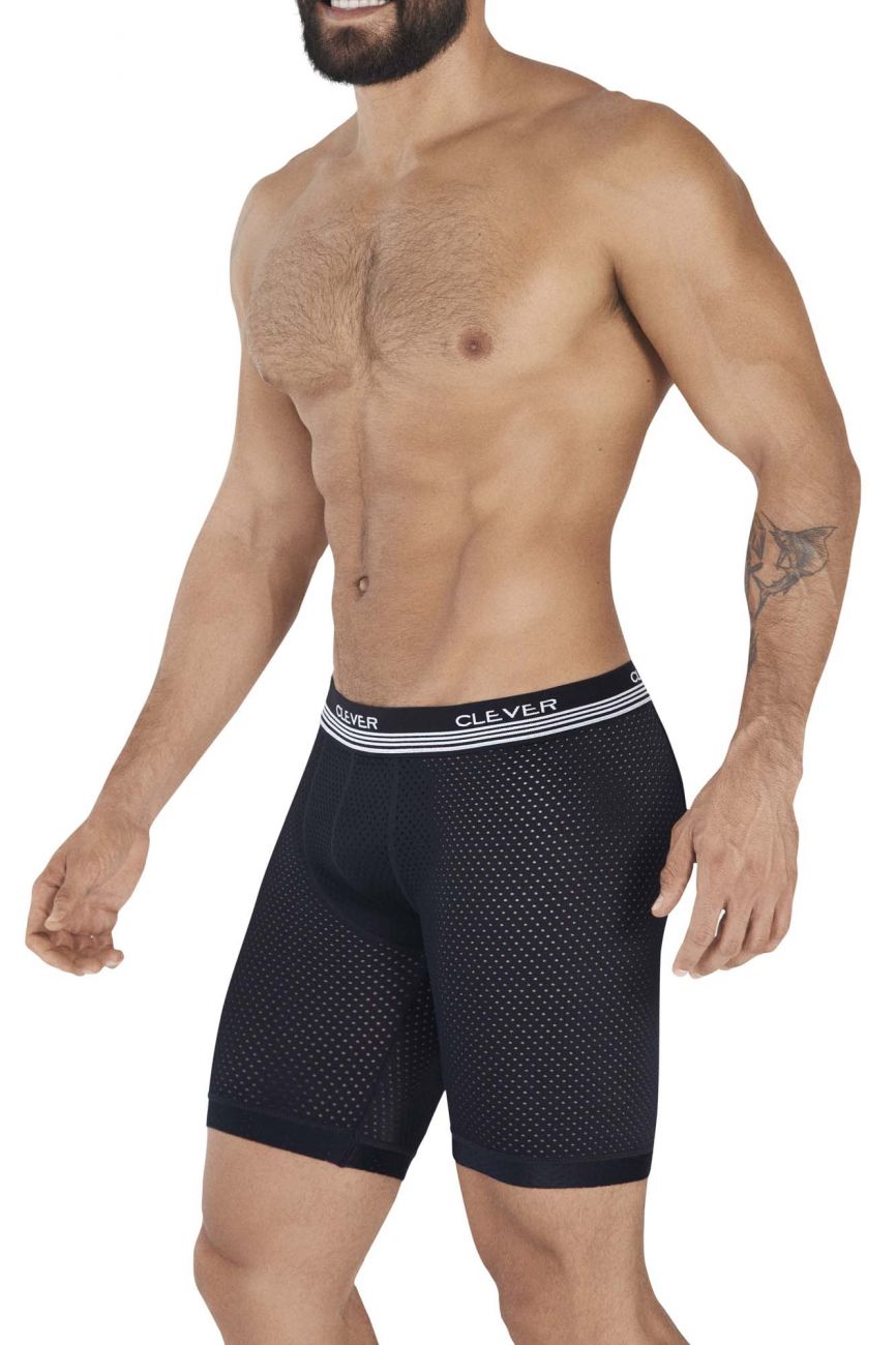 Clever 0365 Process Boxer Briefs Color Black - DealByEthan.gay loves Clever