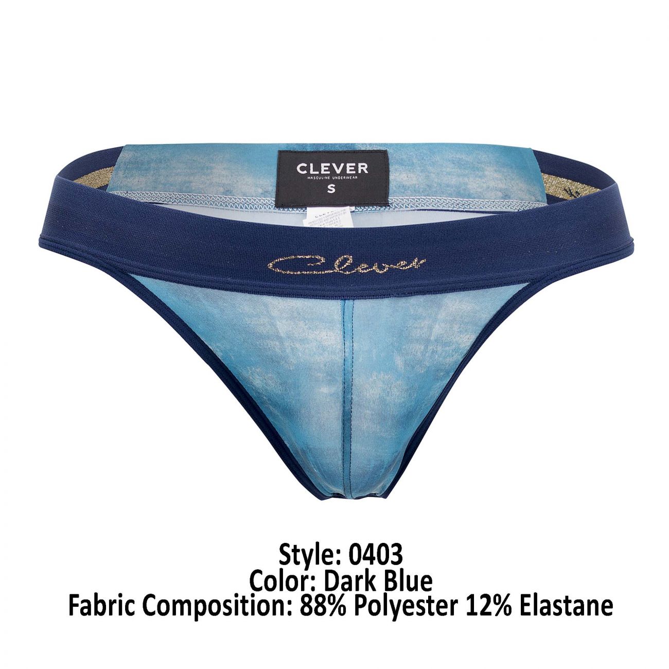 Clever 0403 Risk Thongs Color Dark Blue - DealByEthan.gay loves Clever