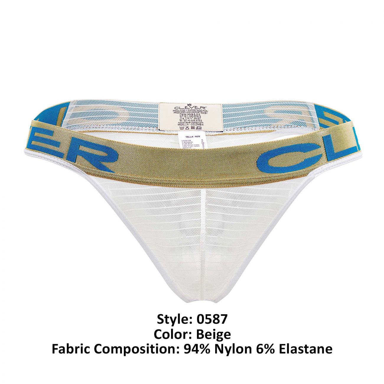Clever 0587-1 Taboo Thongs Color Beige - DealByEthan.gay loves Clever