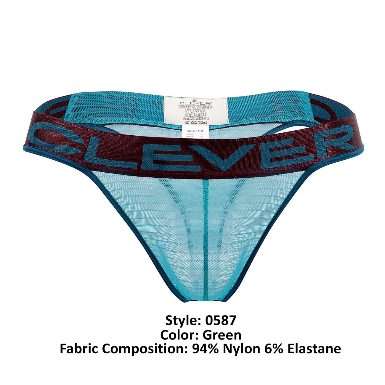 Clever 0587-1 Taboo Thongs Color Green - DealByEthan.gay loves Clever