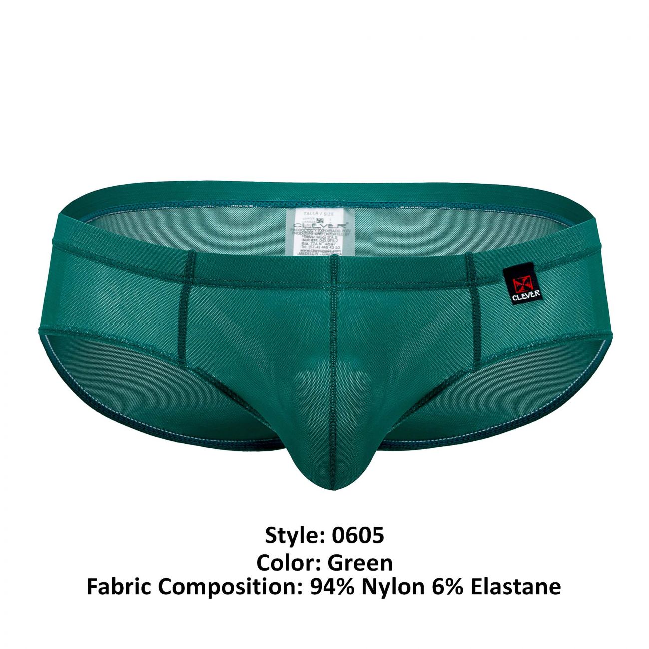 Clever 0605-1 Explore Briefs Color Green - DealByEthan.gay loves Clever