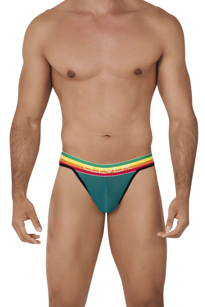 Clever 0606-1 Explore Thongs Color Green - DealByEthan.gay loves Clever