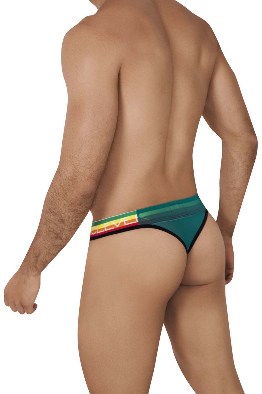 Clever 0606-1 Explore Thongs Color Green - DealByEthan.gay loves Clever