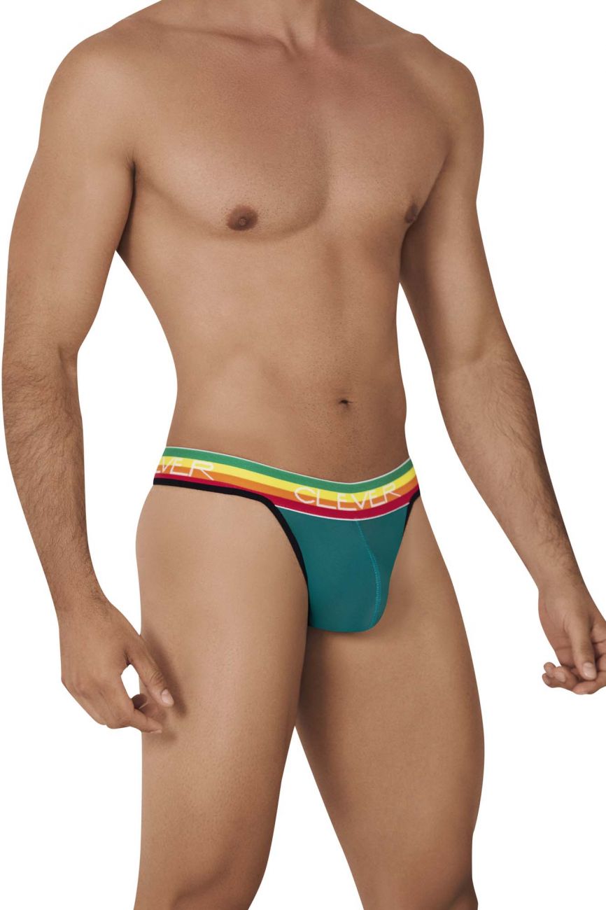 Clever 0606-1 Explore Thongs Color Green - DealByEthan.gay loves Clever