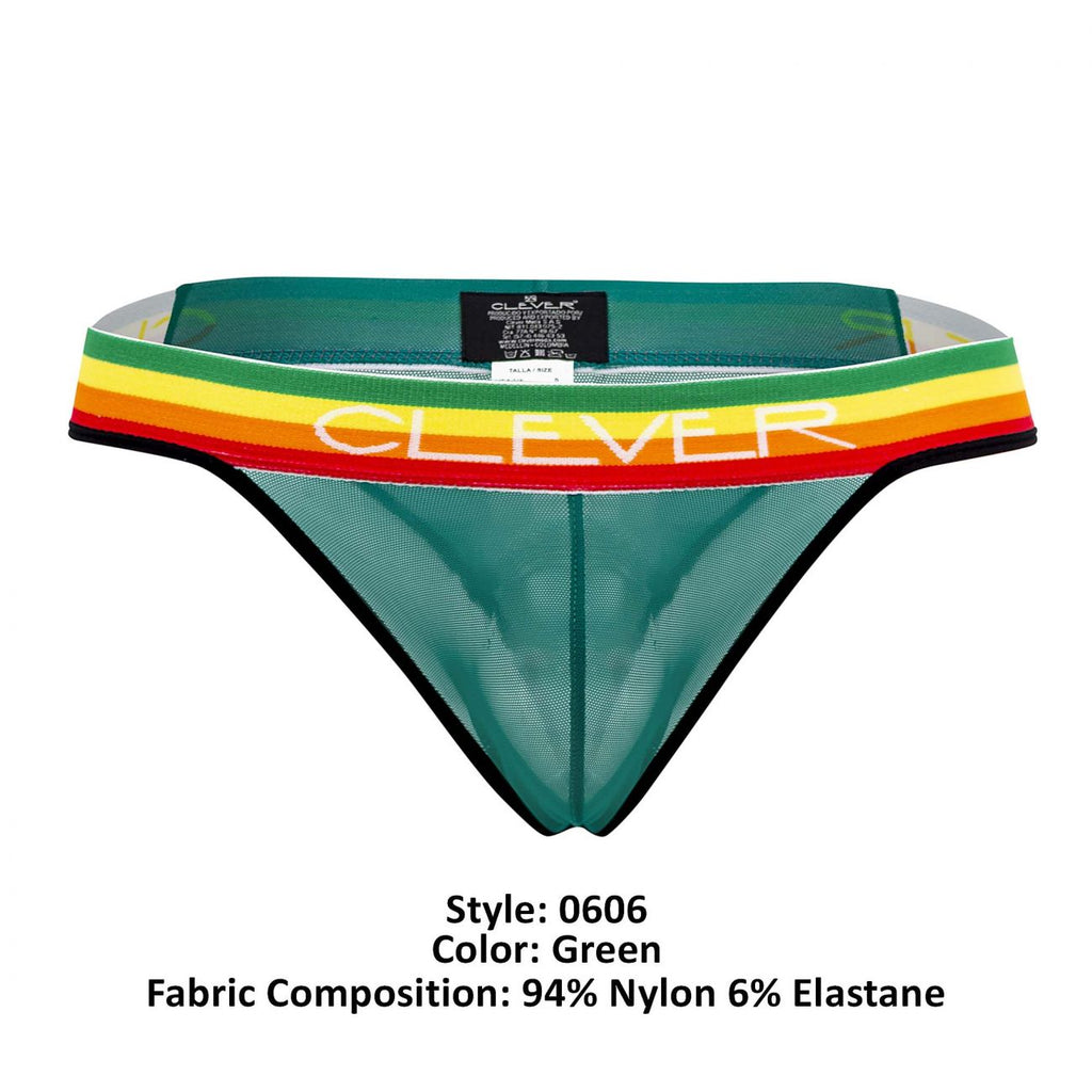 Clever 0606-1 Explore Thongs Color Green - DealByEthan.gay loves Clever
