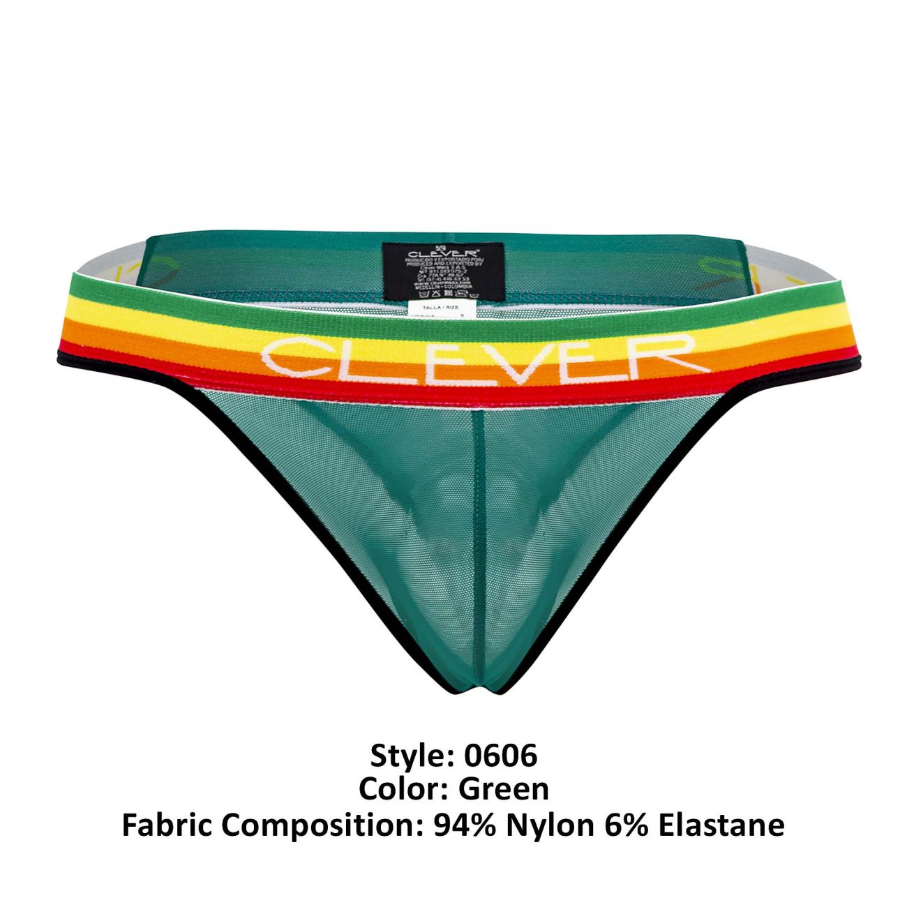 Clever 0606-1 Explore Thongs Color Green - DealByEthan.gay loves Clever