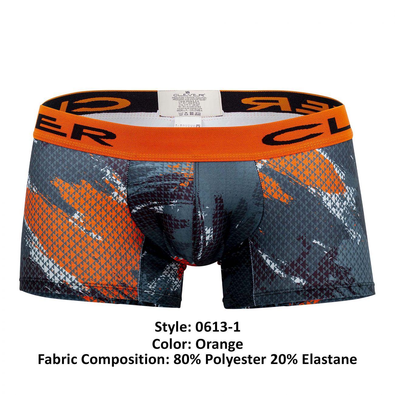 Clever 0613-1 Energy Trunks Color Orange - DealByEthan.gay loves Clever