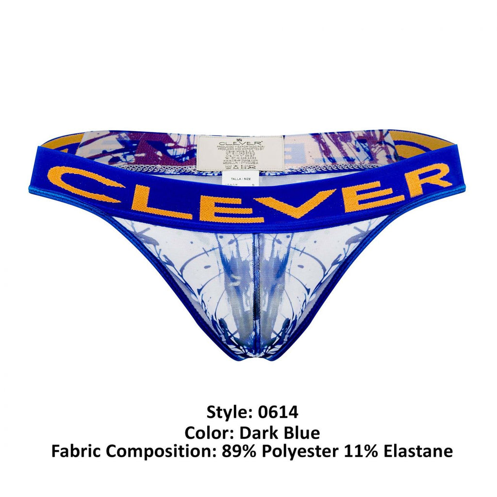 Clever 0614-1 Mind Thongs Color Dark Blue - DealByEthan.gay loves Clever
