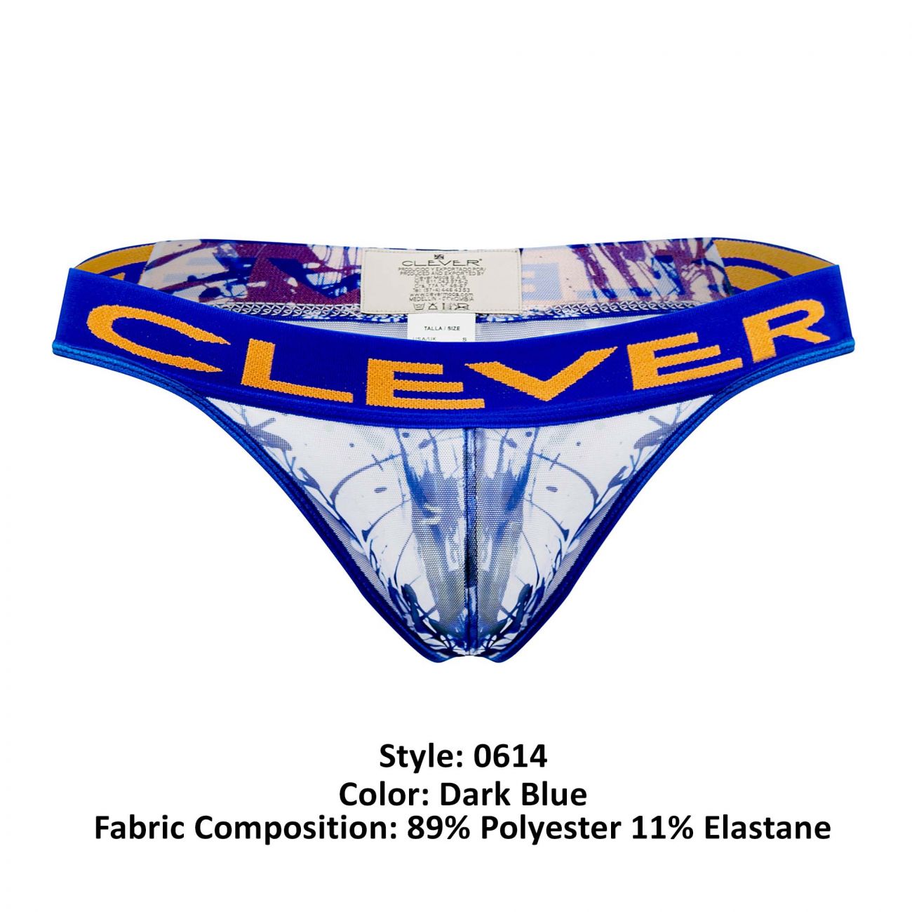 Clever 0614-1 Mind Thongs Color Dark Blue - DealByEthan.gay loves Clever