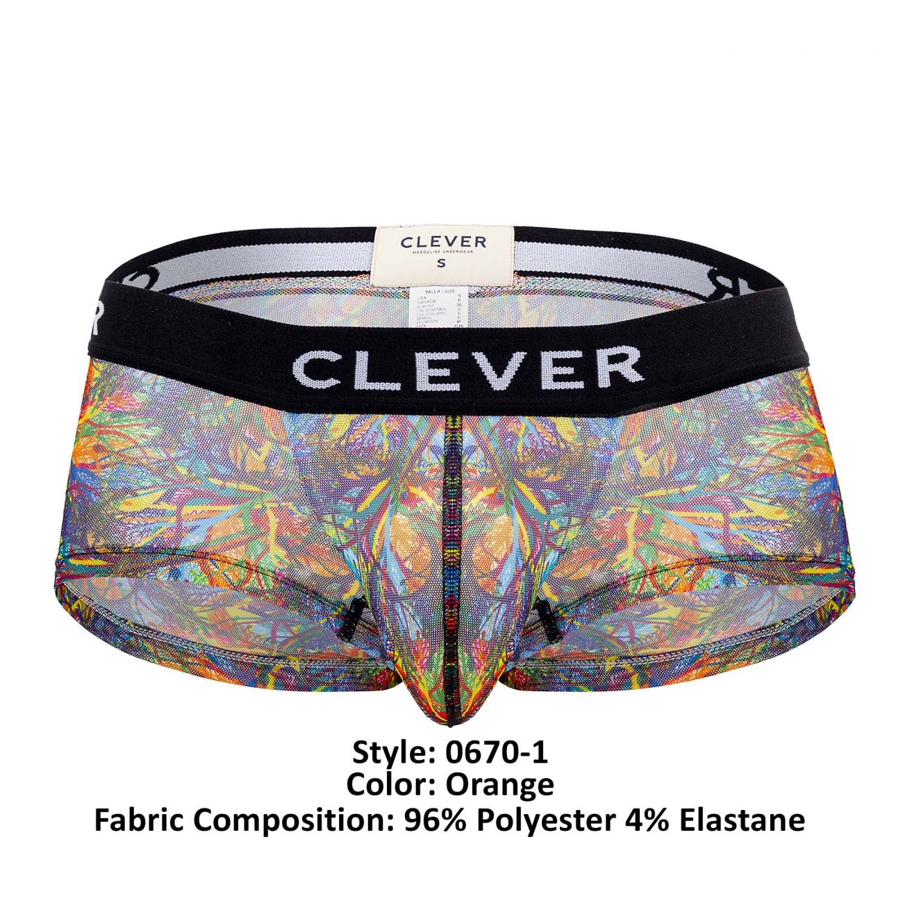 Clever 0670-1 Bonite Trunks Color Orange - DealByEthan.gay loves Clever