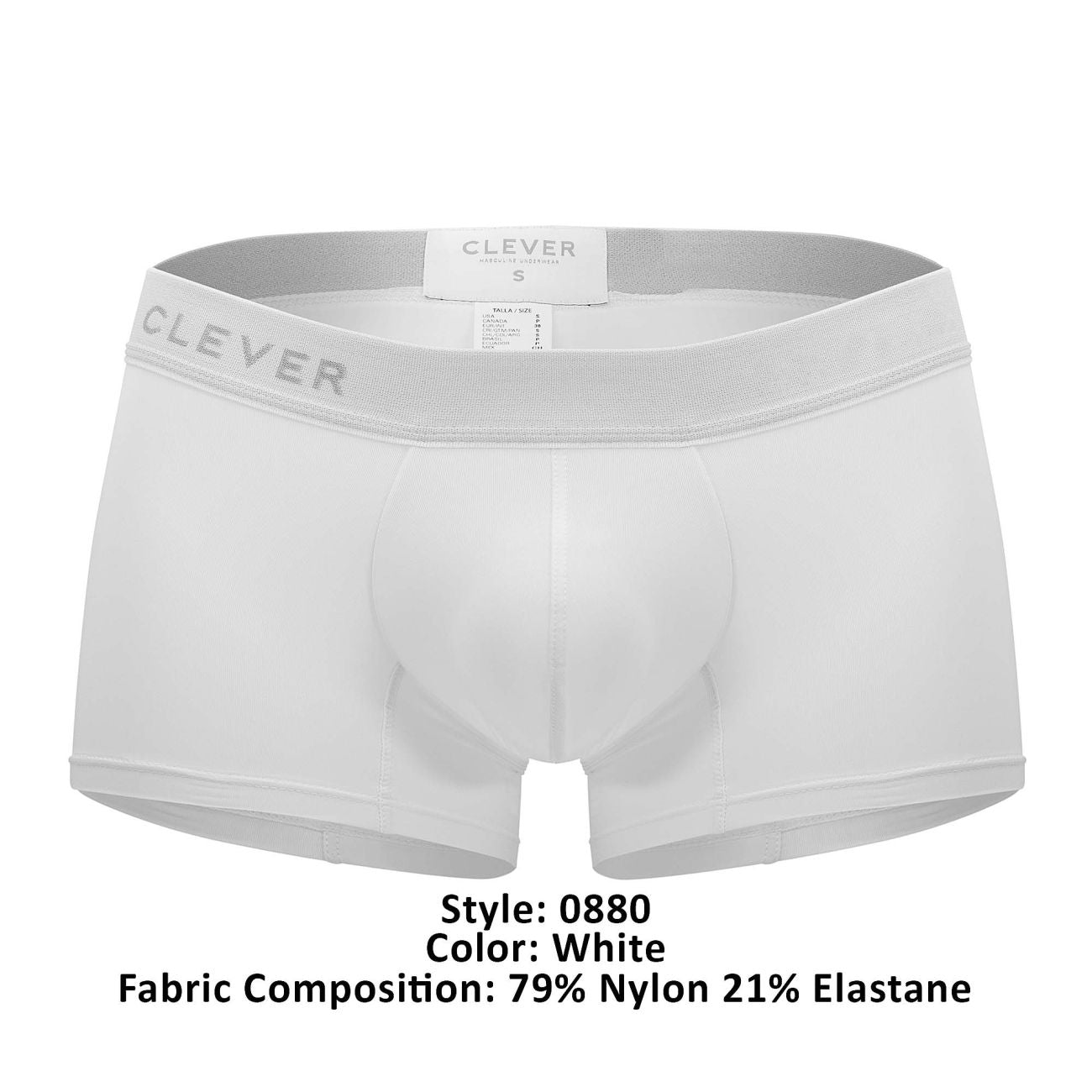 Clever 0880 Match Boxer Briefs Color White - DealByEthan.gay loves Clever