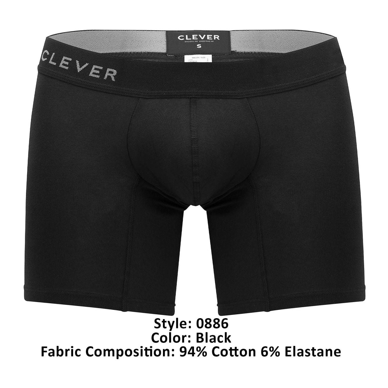 Clever 0886 Caribbean Boxer Briefs Color Black - DealByEthan.gay loves Clever