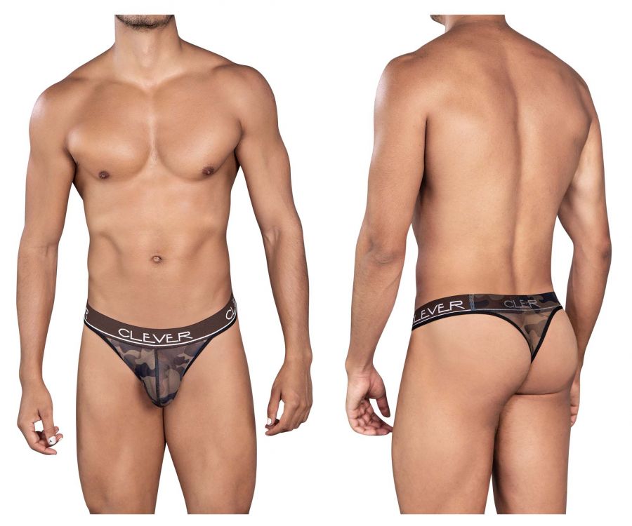 Clever 0919 Nation Star Thongs Color Brown - DealByEthan.gay loves Clever