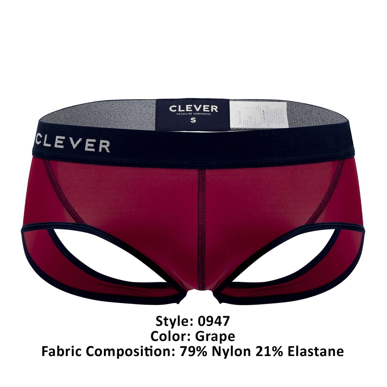 Clever 0947 Simple Jockstrap Color Grape - DealByEthan.gay loves Clever