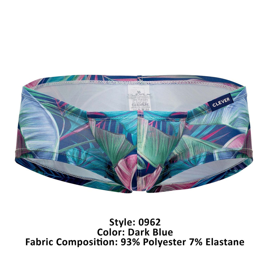 Clever 0962 Waves Trunks Color Dark Blue - DealByEthan.gay loves Clever