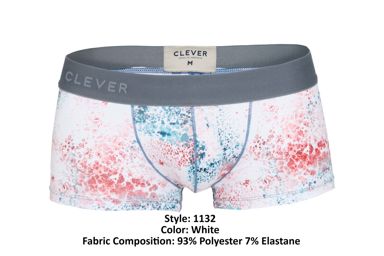 Clever 1132 Sacred Trunks Color White - DealByEthan.gay loves Clever