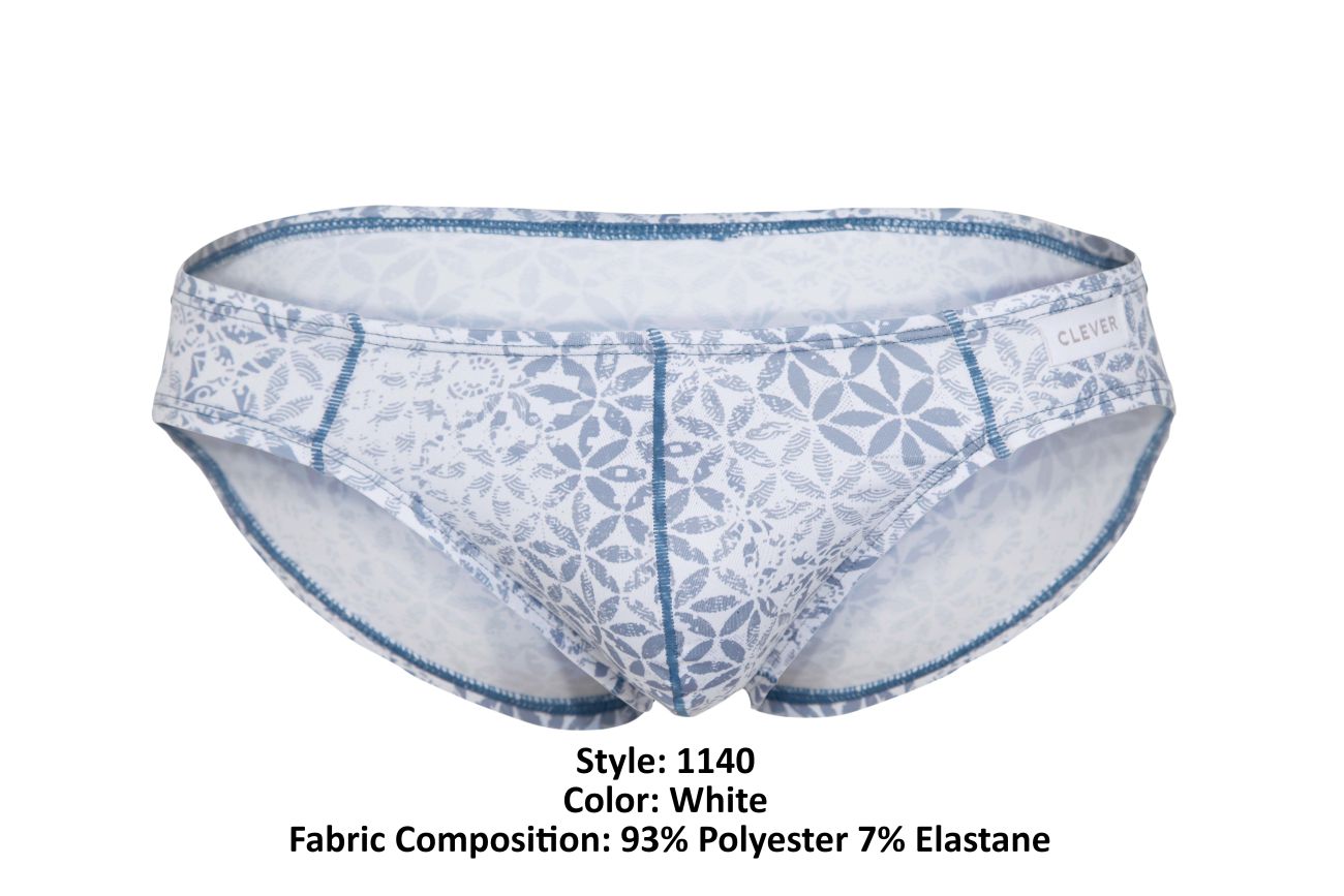 Clever 1140 Glorious Briefs Color White - DealByEthan.gay loves Clever