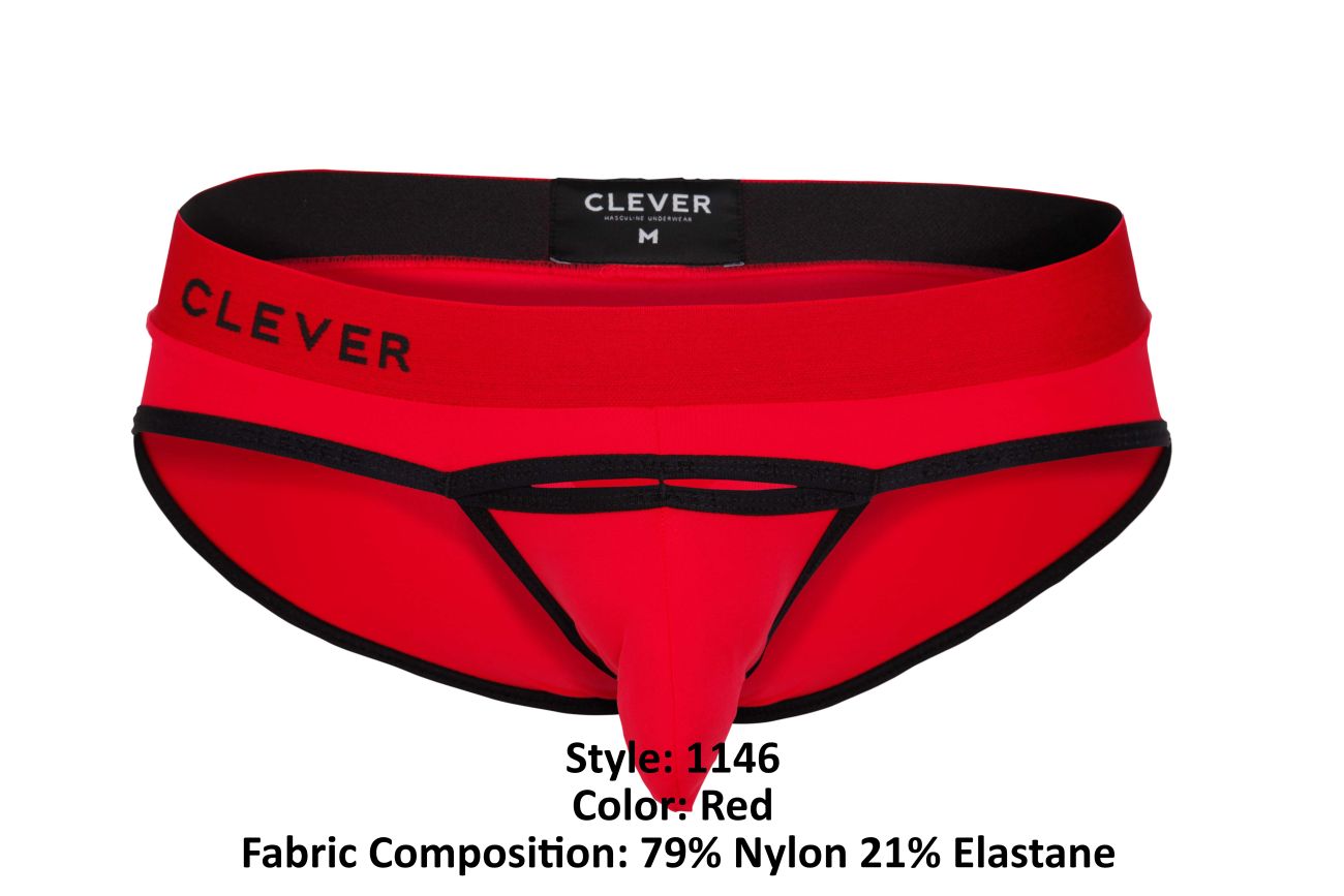 Clever 1146 Celestial Briefs Color Red - DealByEthan.gay loves Clever