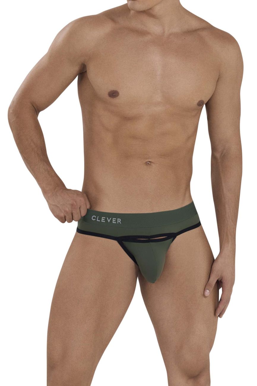 Clever 1147 Celestial Thongs Color Green - DealByEthan.gay loves Clever
