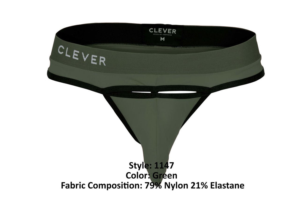 Clever 1147 Celestial Thongs Color Green - DealByEthan.gay loves Clever