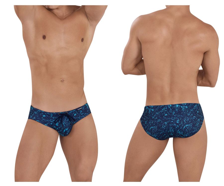Clever 1154 Aura Swim Briefs Color Dark Blue - DealByEthan.gay loves Clever