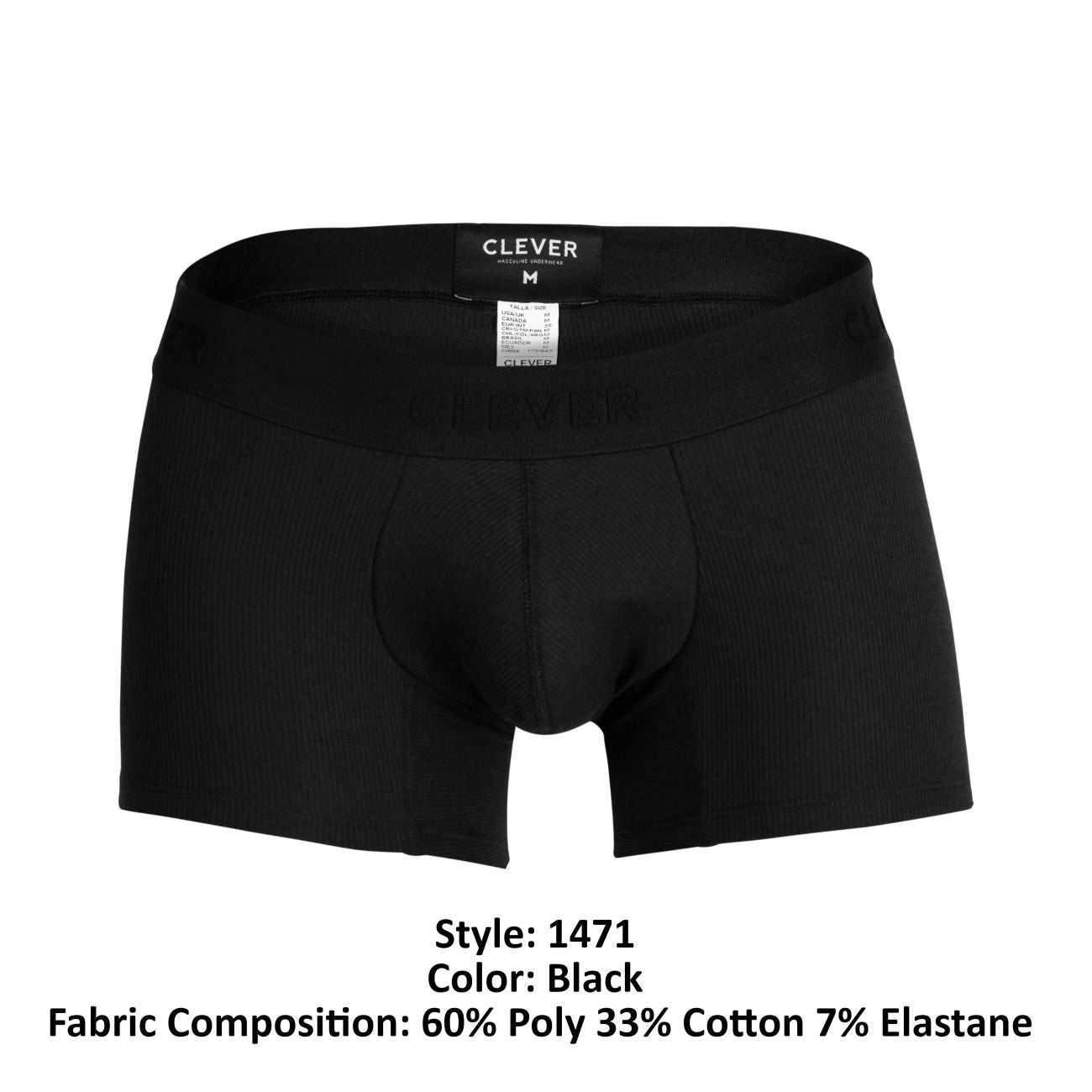 Clever 1471 Heavenly Trunks Color Black - DealByEthan.gay loves Clever