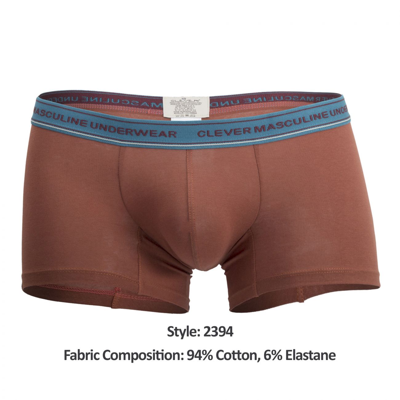 Clever 2394 Attractive Boxer Briefs Color Brown - DealByEthan.gay loves Clever
