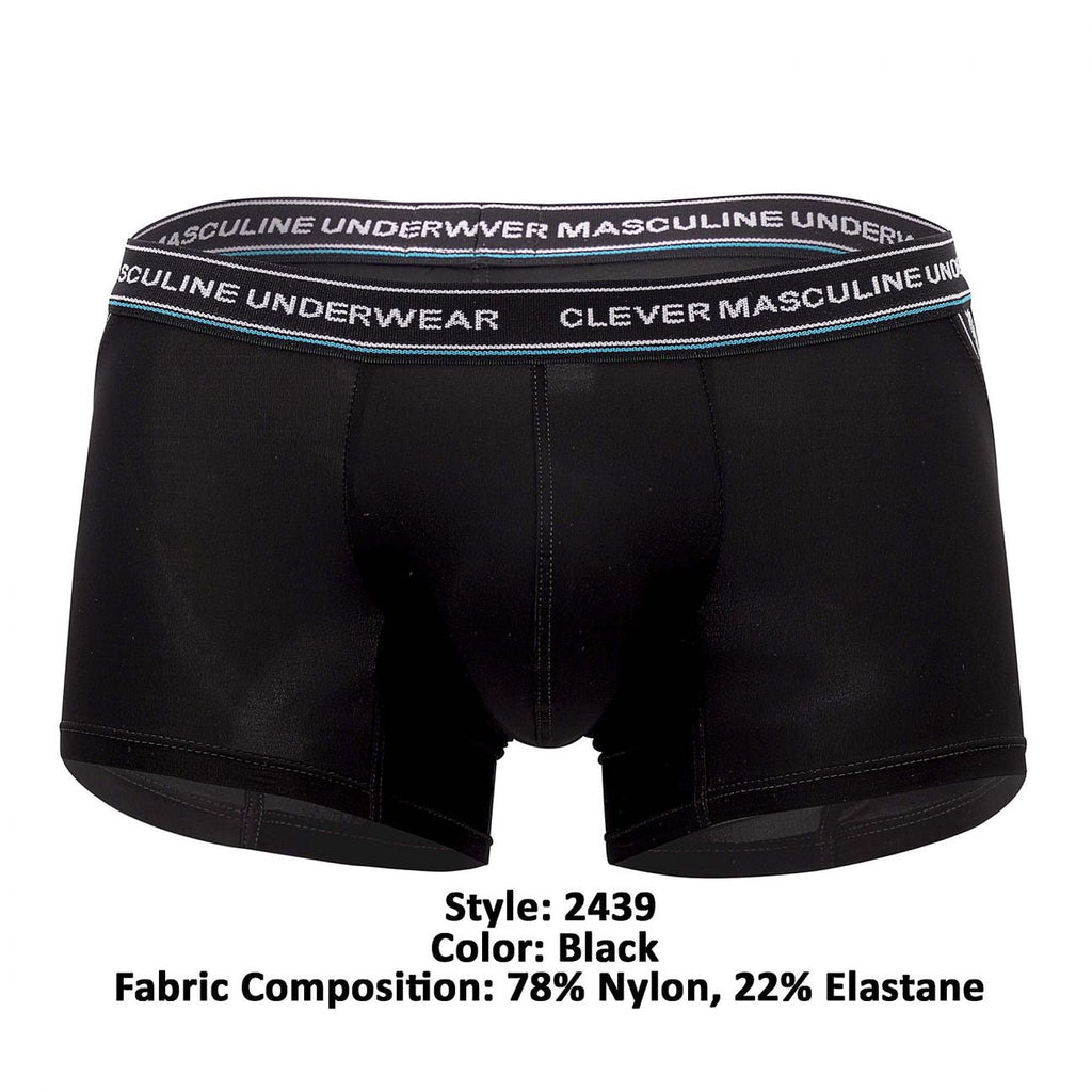 Clever 2439 Kalderash Boxer Briefs Color Black - DealByEthan.gay loves Clever