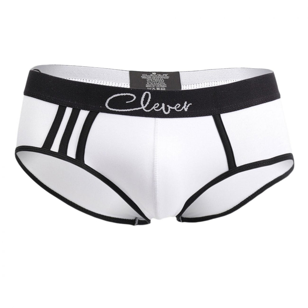 Clever 5016 Pertinax Piping Briefs Color White - DealByEthan.gay loves Clever