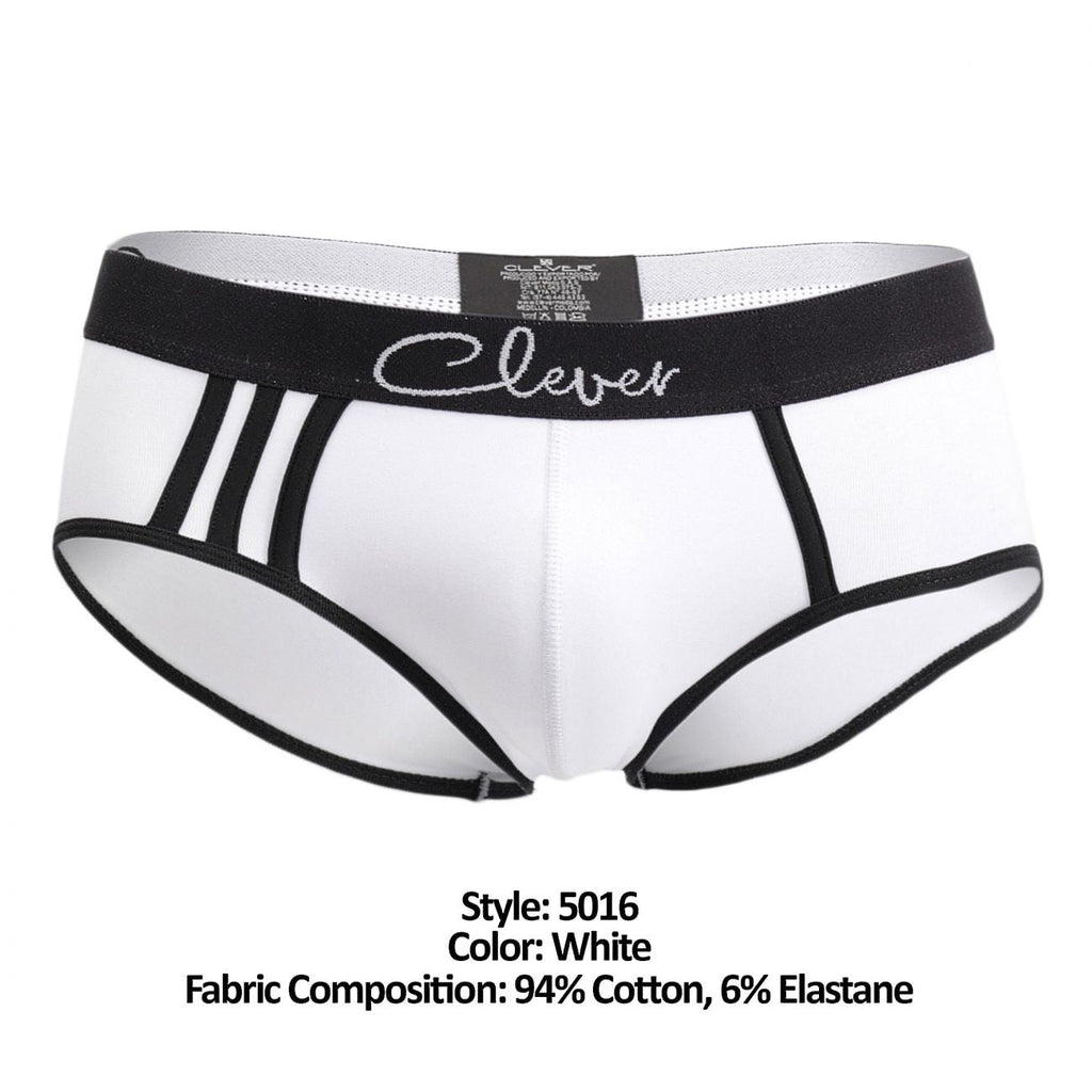 Clever 5016 Pertinax Piping Briefs Color White - DealByEthan.gay loves Clever