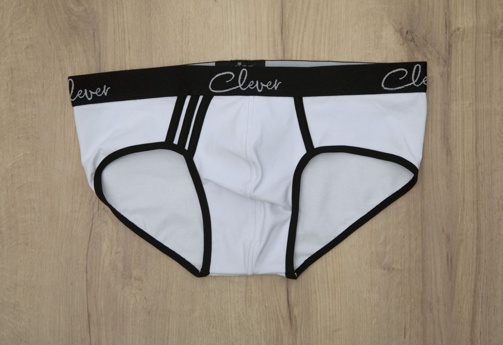 Clever 5016 Pertinax Piping Briefs Color White - DealByEthan.gay loves Clever